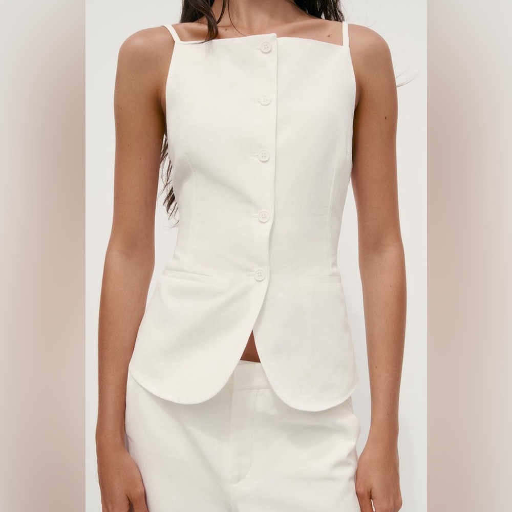 Zara Button Vest Top - Picture 4 of 7